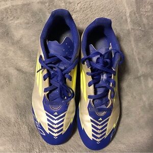 Adidas Messi F50 Kids Blue and Silver Soccer Cleats